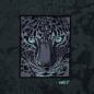 Preview: French Terry Panel ca. 85 cm Leopard auf Anthrazit Wild by Thorsten Berger von Swafing